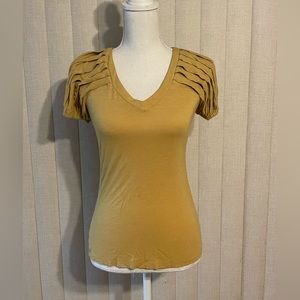 BCBGENERATION Yellow Mustard Top Size Small